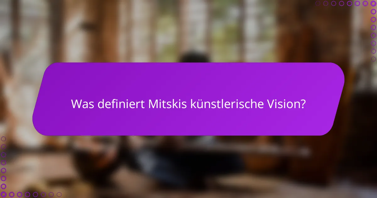Was definiert Mitskis künstlerische Vision?